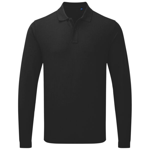 Premier Essential Unisex Long Sleeve Polo Shirt Thumbnail
