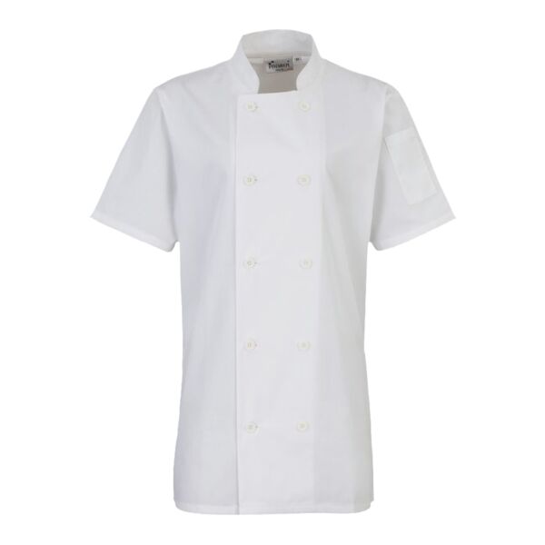 Premier Ladies Short Sleeve Chef's Jacket Thumbnail