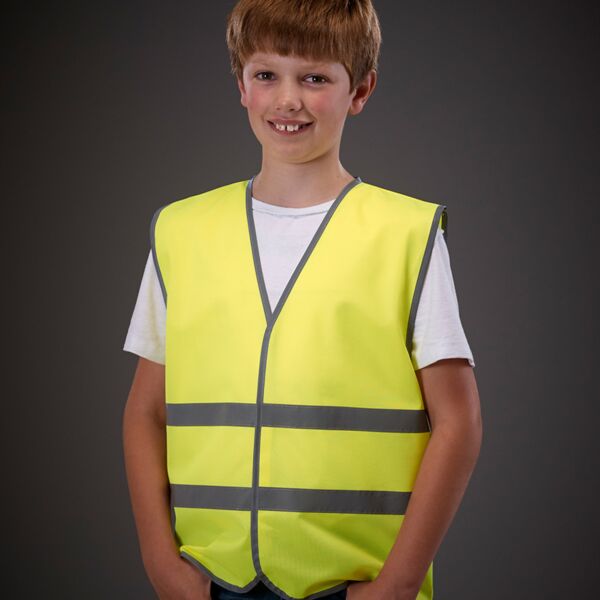 Yoko Kids Hi-Vis Two Band Waistcoat Thumbnail